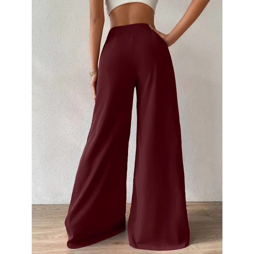 High Waist Wide Leg Pants black - Picture 7 of 12